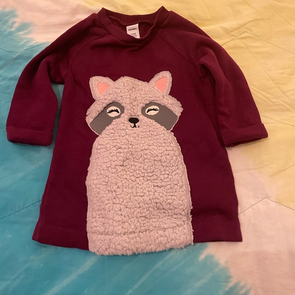 Baby girl burgundy dress 👗